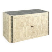 1980s buffet in stone marquetry and brass