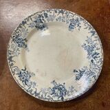 Pair of serving dishes from the early 20th century, Terre de Fer Choisy Le Roi - FLOREAL model