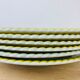Set of 6 vintage earthenware dinner plates.