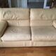 Pair of grained leather sofas Duvivier iconic model Maillol 1990