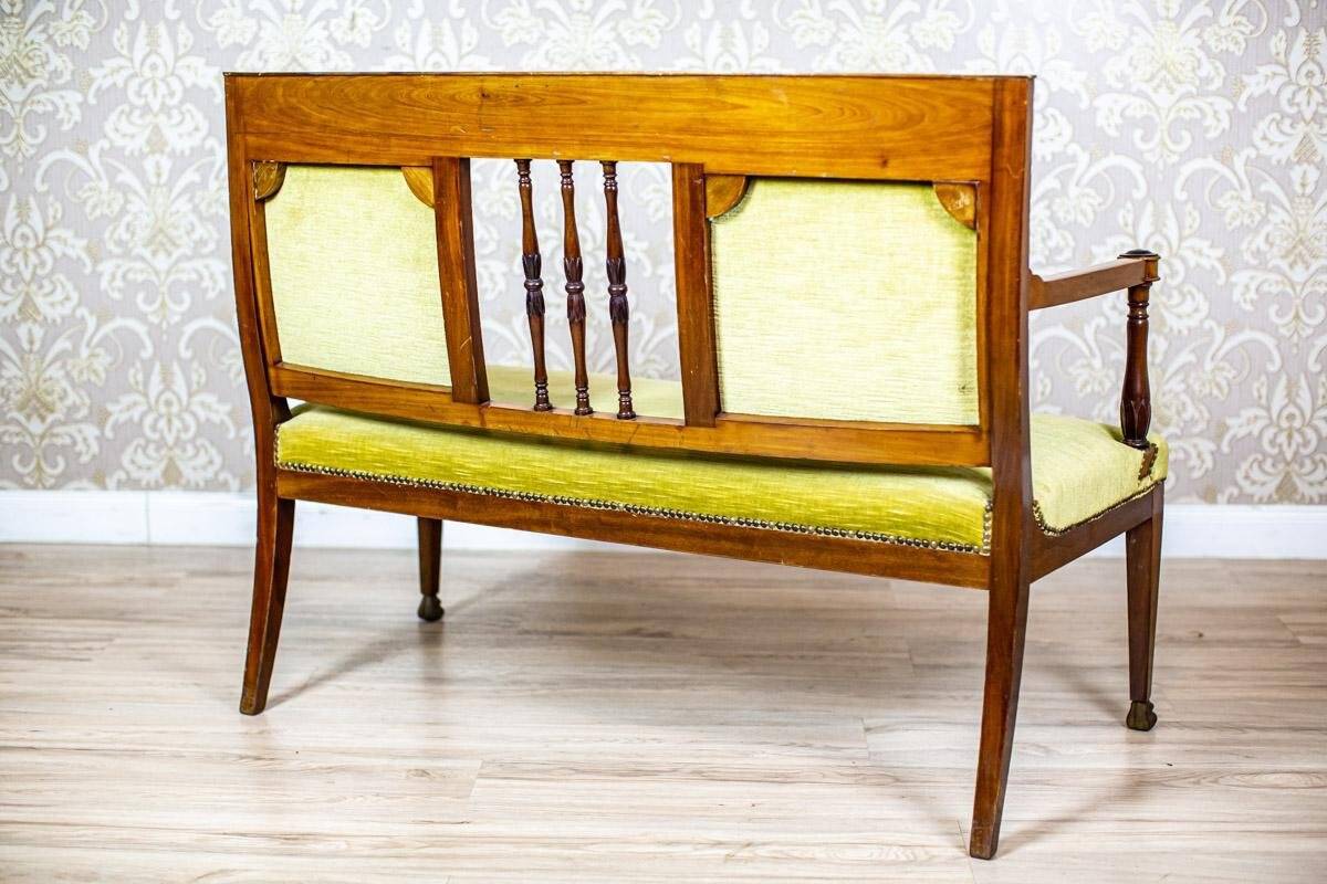 Neat Sofa with Green Velour, 1950s