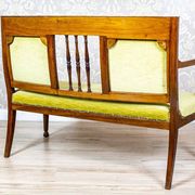 Neat Sofa with Green Velour, 1950s