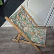 fauteuil chilienne enfant tissu jungle lion