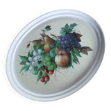 Plateau ovale motifs fruits