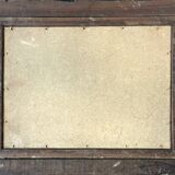 Tableau HSP "Village view with bell tower" signed + frame