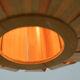 Midcentury Wooden Veneer Pendant, ULUV, 1960s