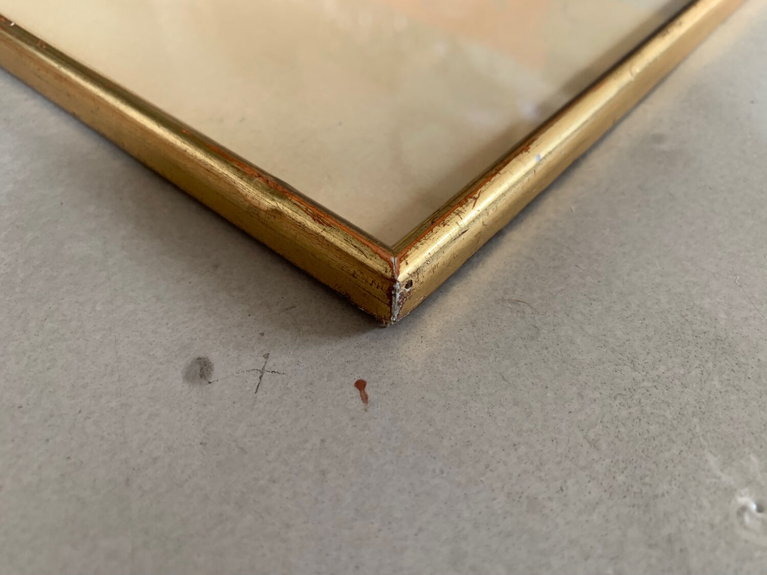 Old gold frame 30x22cm