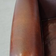 Cleanly finished sheepskin armchair made of sheepskin