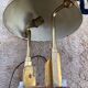 Desk lamp art deco modernist bauhaus gilded metal and bronze or gilded brass