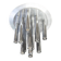 Large ceiling lamp with 13 chrome lights by Goffredo Reggiani, 1970s.