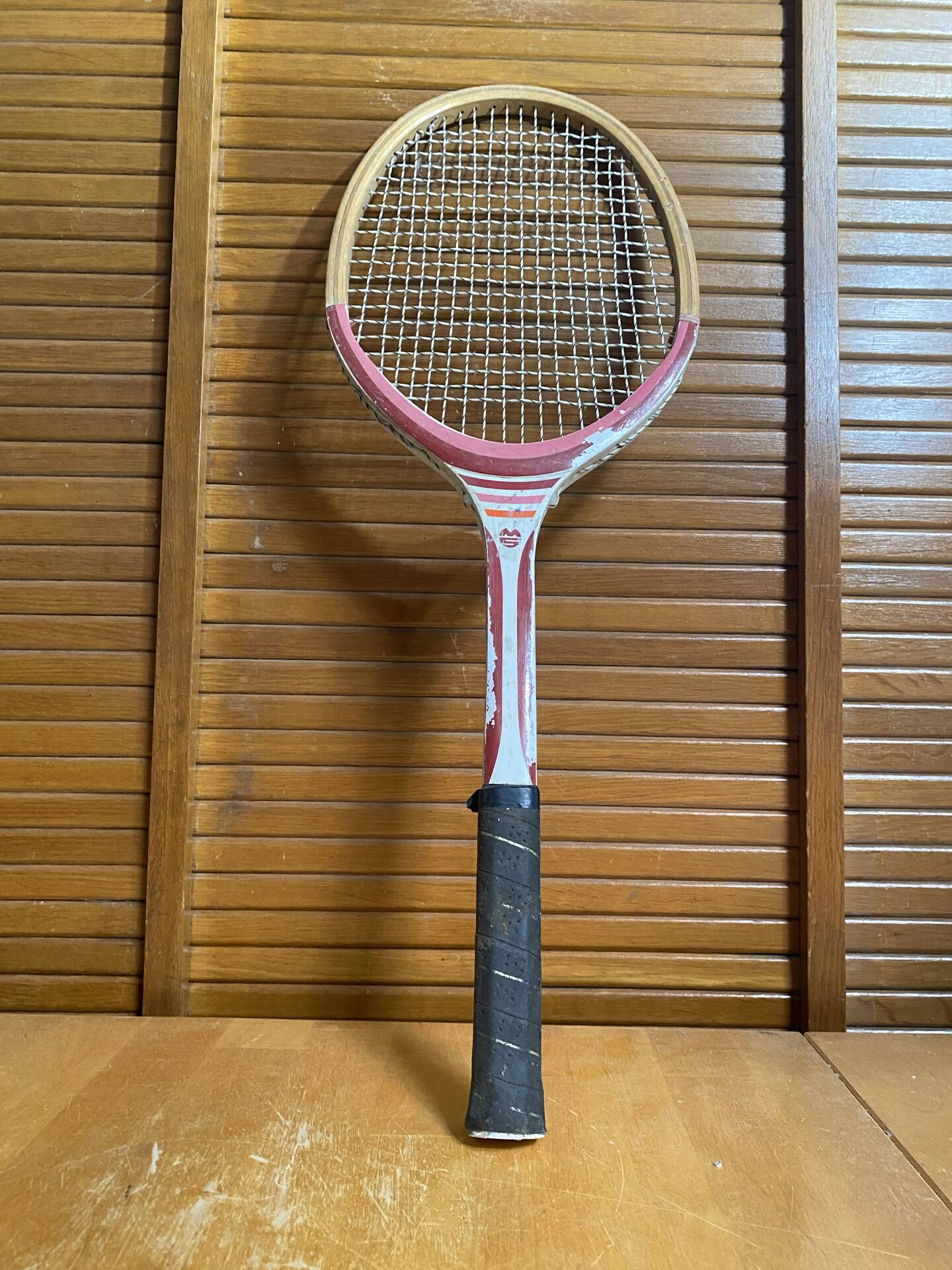 Vintage MS Marco School Tennis Racket 2 Wood Sports