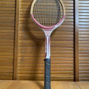 Raquette Tennis Ancienne MS Marco École 2 Bois Sport Vintage