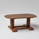 Sculptural French Oak Corkscrew Leg Coffee Table, France 1950s