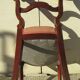Lot of 5 chairs called pontoon or voyeuristic, Napoleon III , mahogany