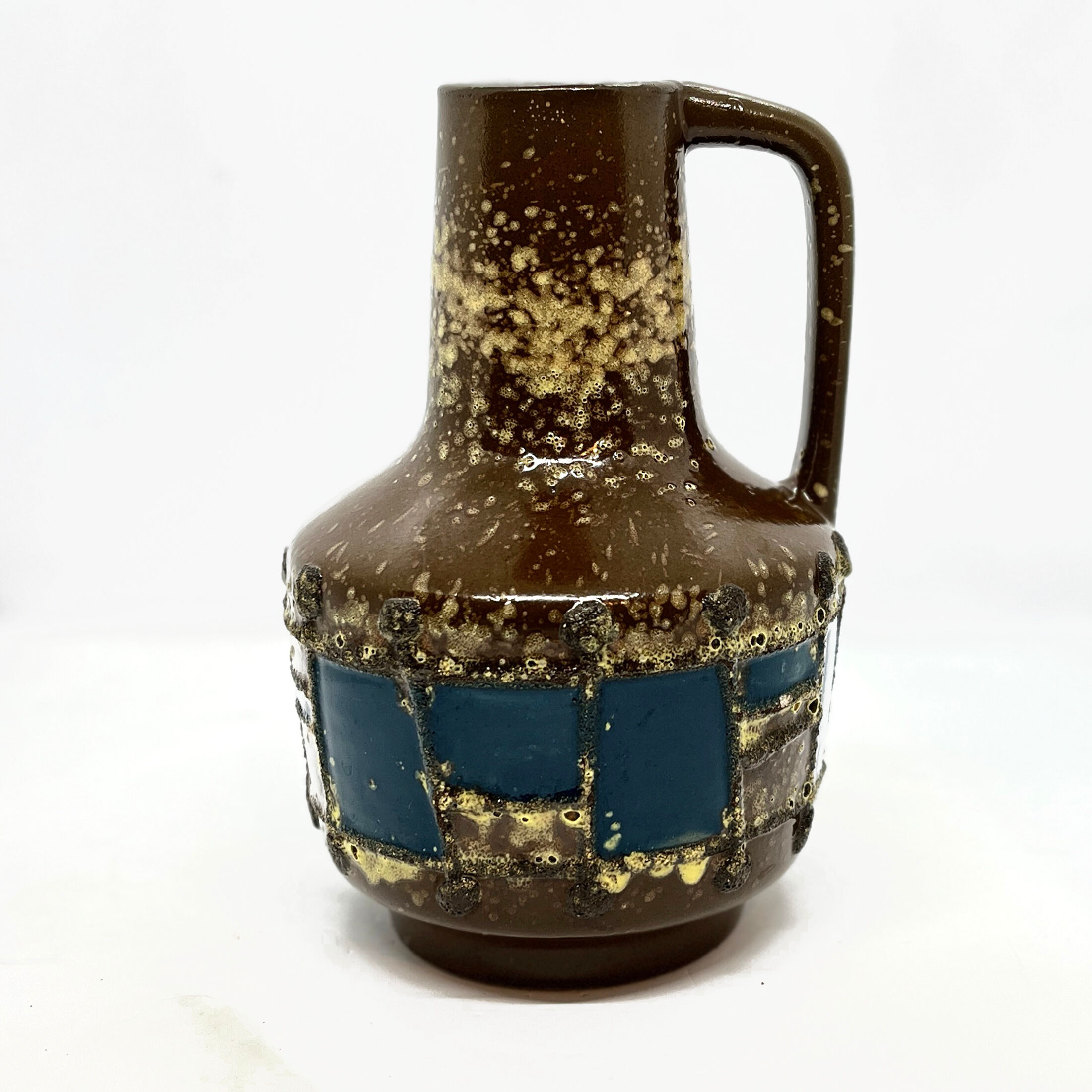 1970s mid-century modern ceramic vase VEB Haldensleben, Germany