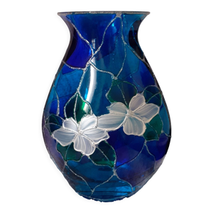 Vase verre soufflé slabsi