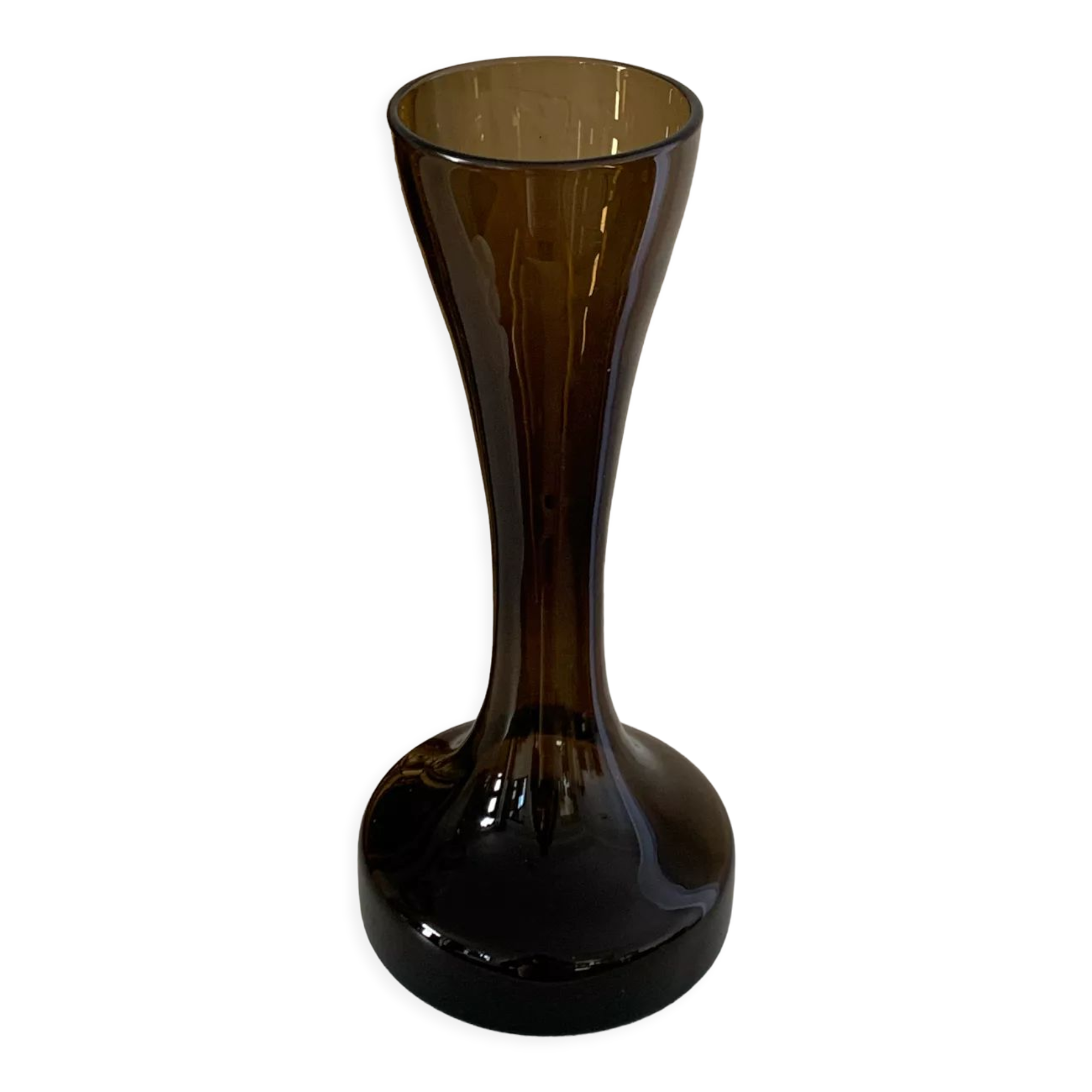 70' smoked glass vase