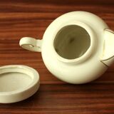 Small 1 portion porcelain teapot by Gerold/Bavaria - ivory white and gold
