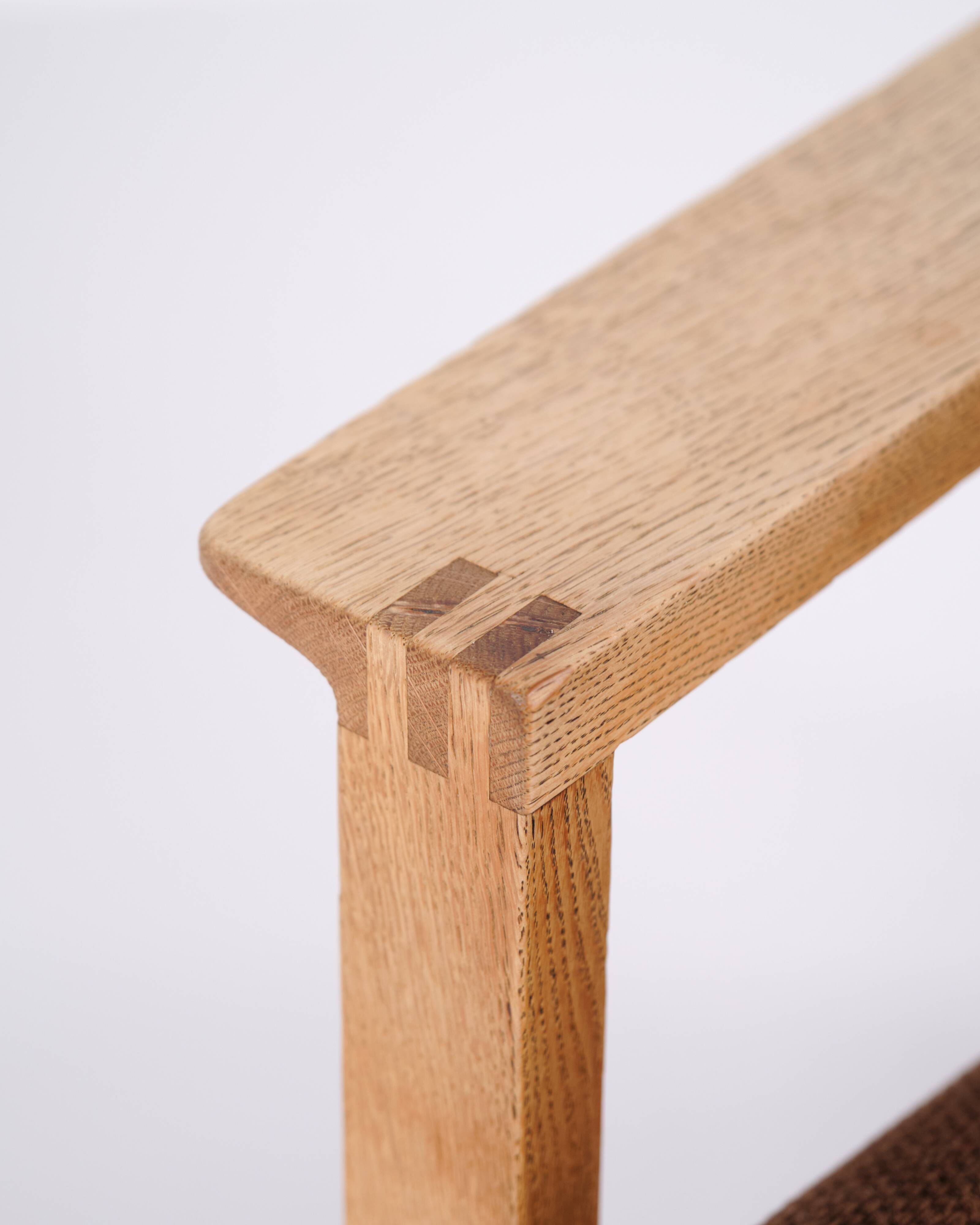 The Sled Chair - Model BM2254 - Oak - Brown cushions - Børge Mogensen - Fredericia Chair Factory