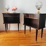 Pair of vintage bedside tables