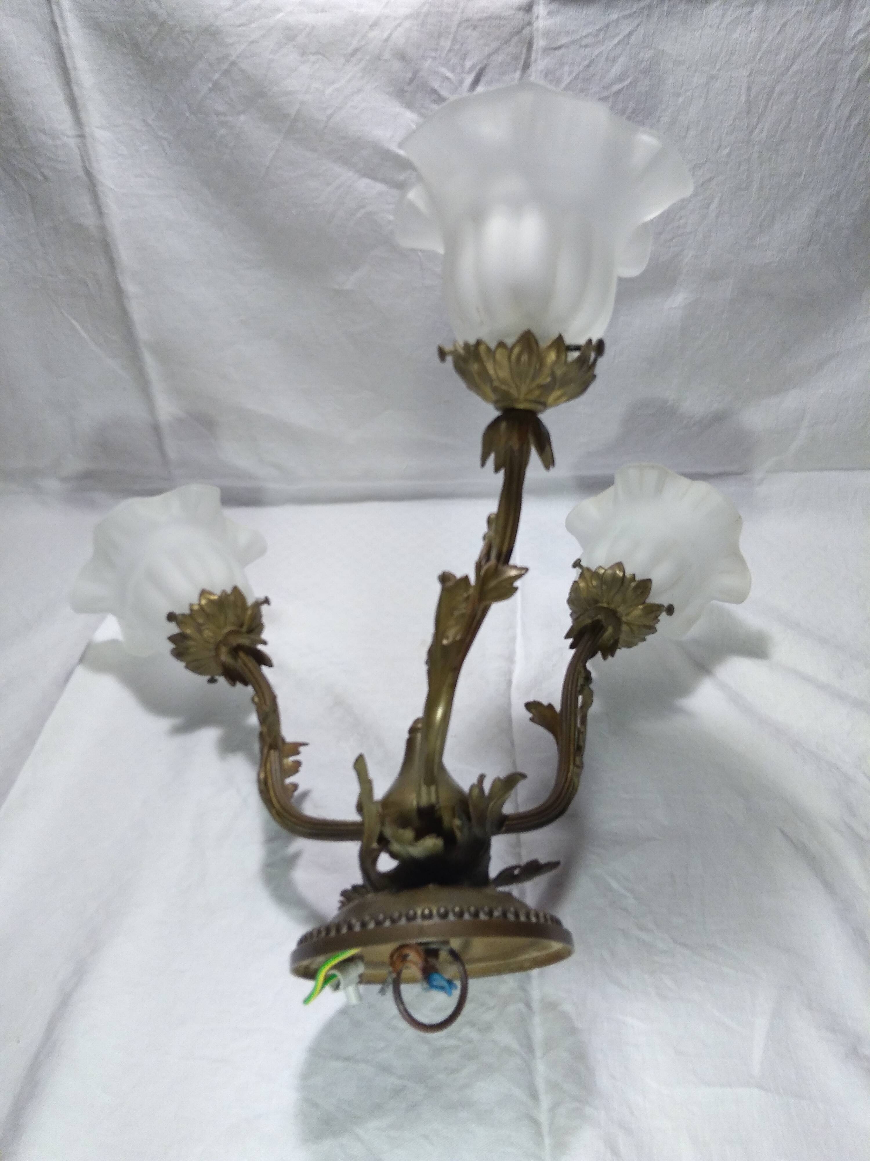Old art nouveau chandelier