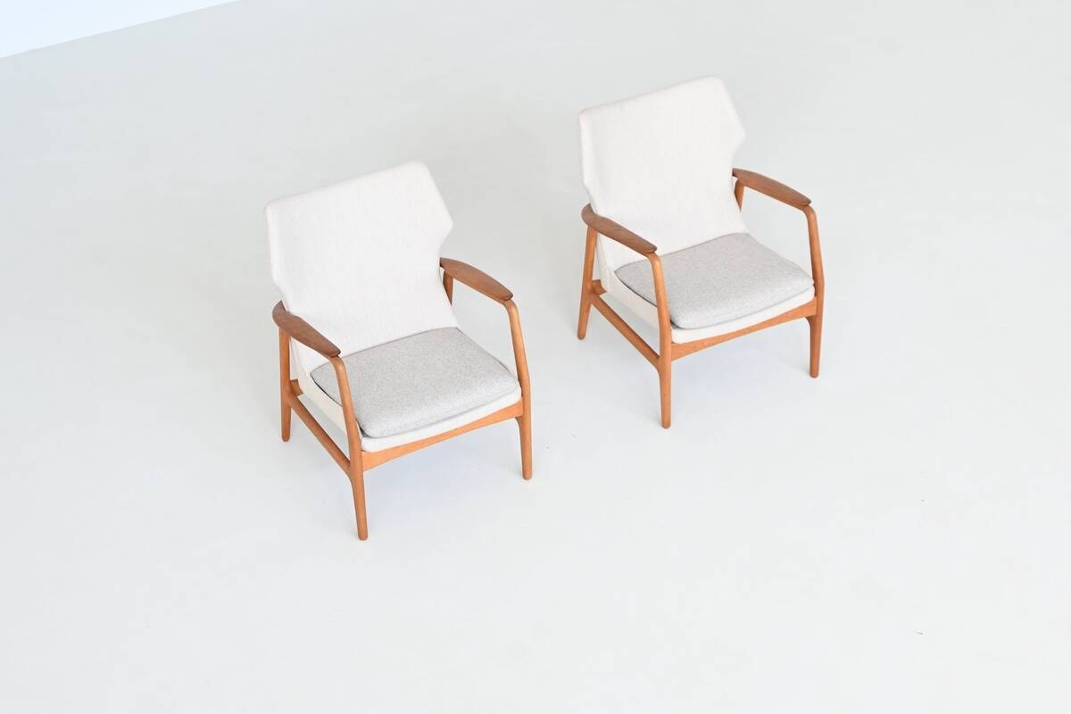 A. Madsen and H. Schubell Karen lounge chairs Bovenkamp Netherlands 1960