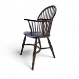 4 x Classic Georgian Bow and Stick Back Windsor Chair / Crinoline stretcher chairs