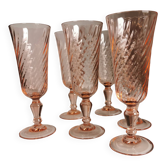 Set of 6 champagne flutes
