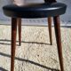 Chaise Dove • Baumann • Simili noir