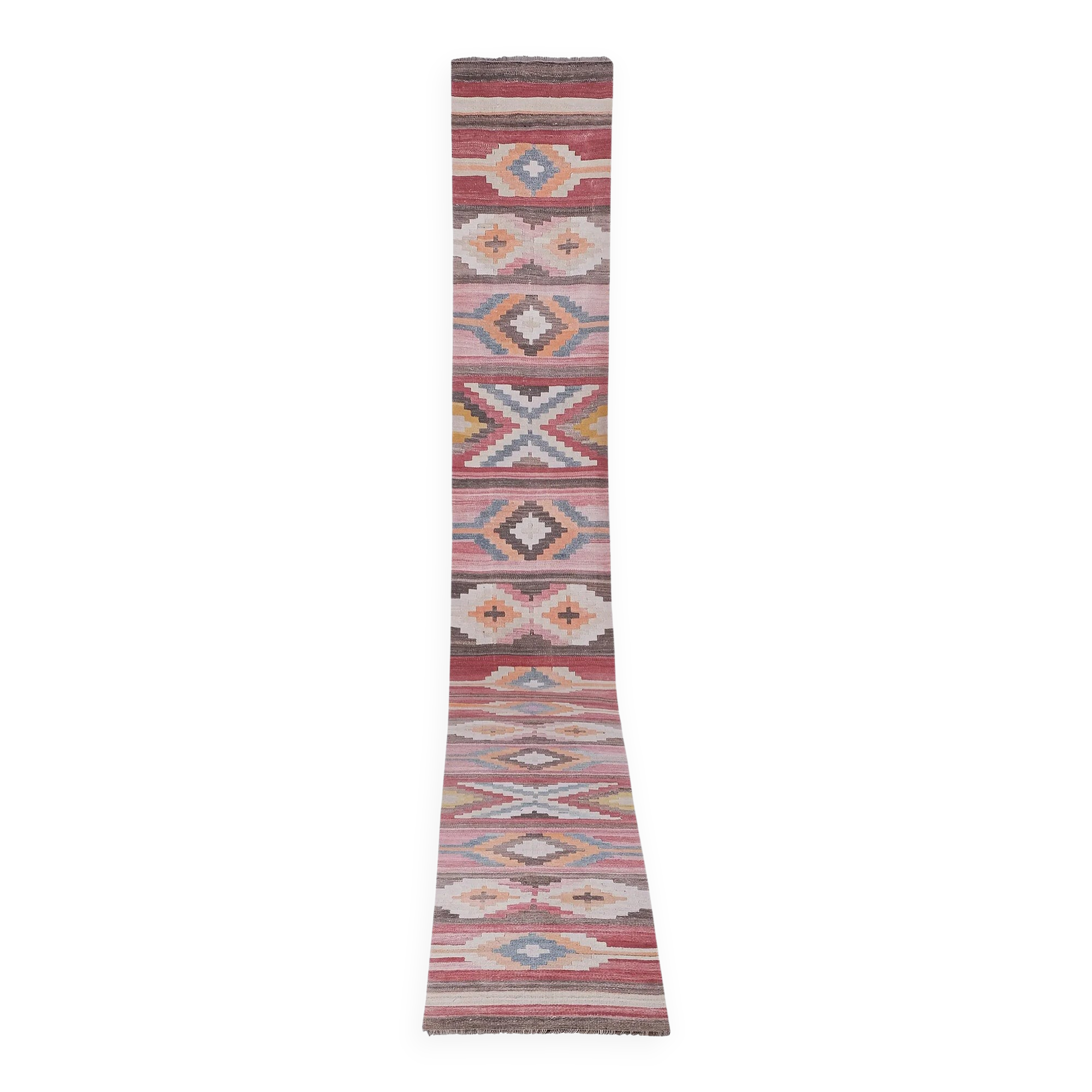 Vintage Turkish hallway rug 75x660 cm