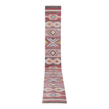 Tapis de couloir turc vintage