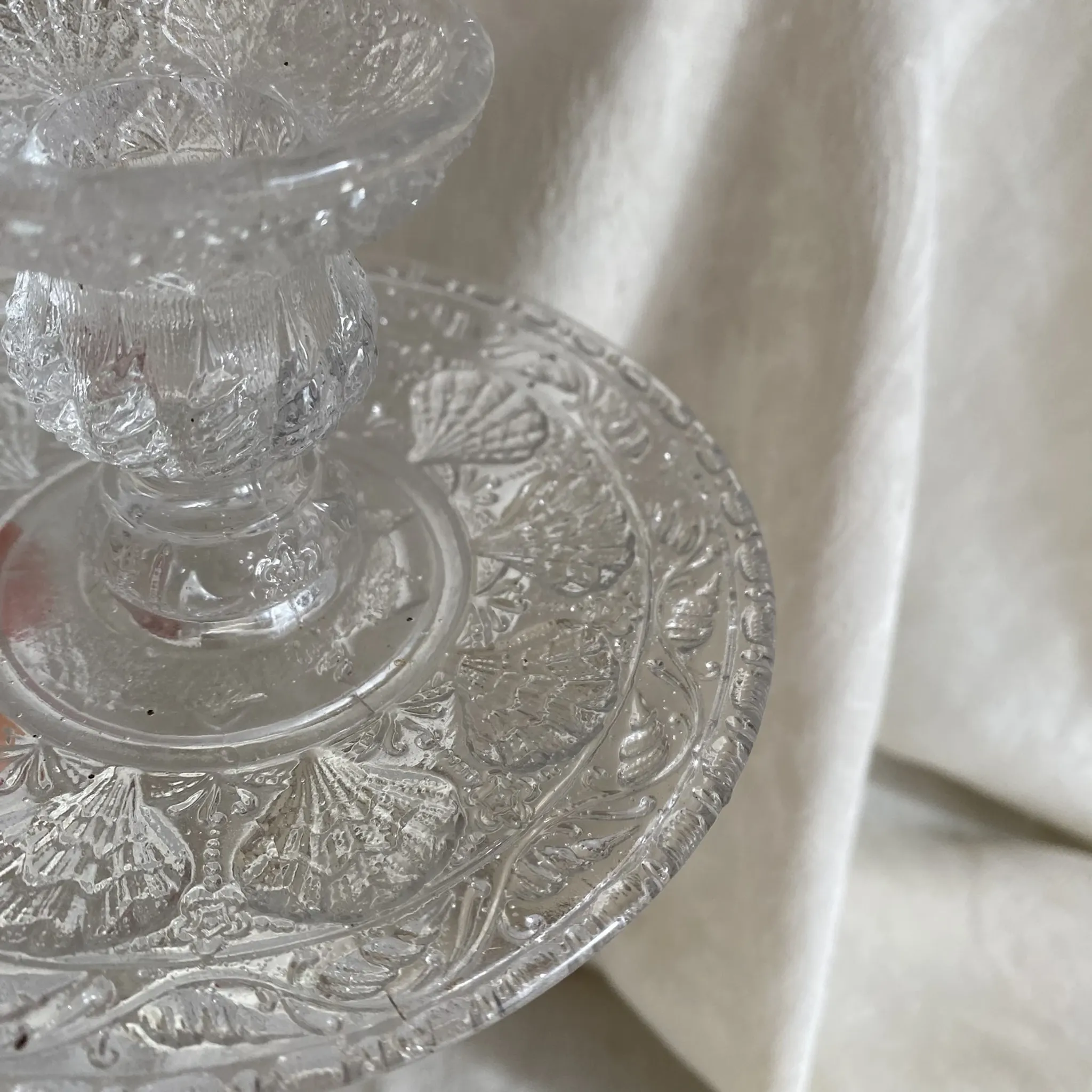 Handheld candlestick with fish handle