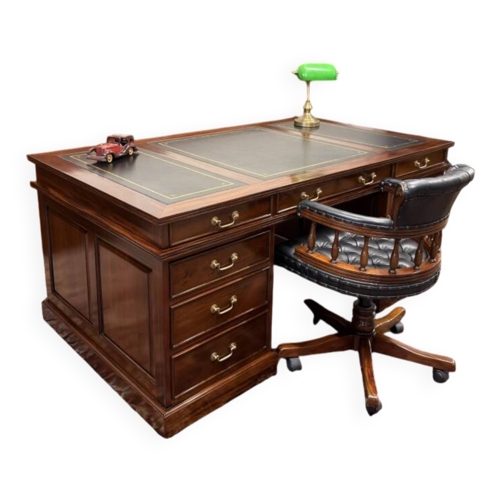 Large English Chesterfield Desk Partnerdesk