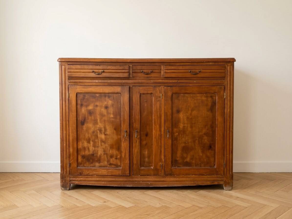 Vintage solid wood buffet