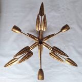 Gold metal ceiling light