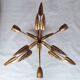 Gold metal ceiling light