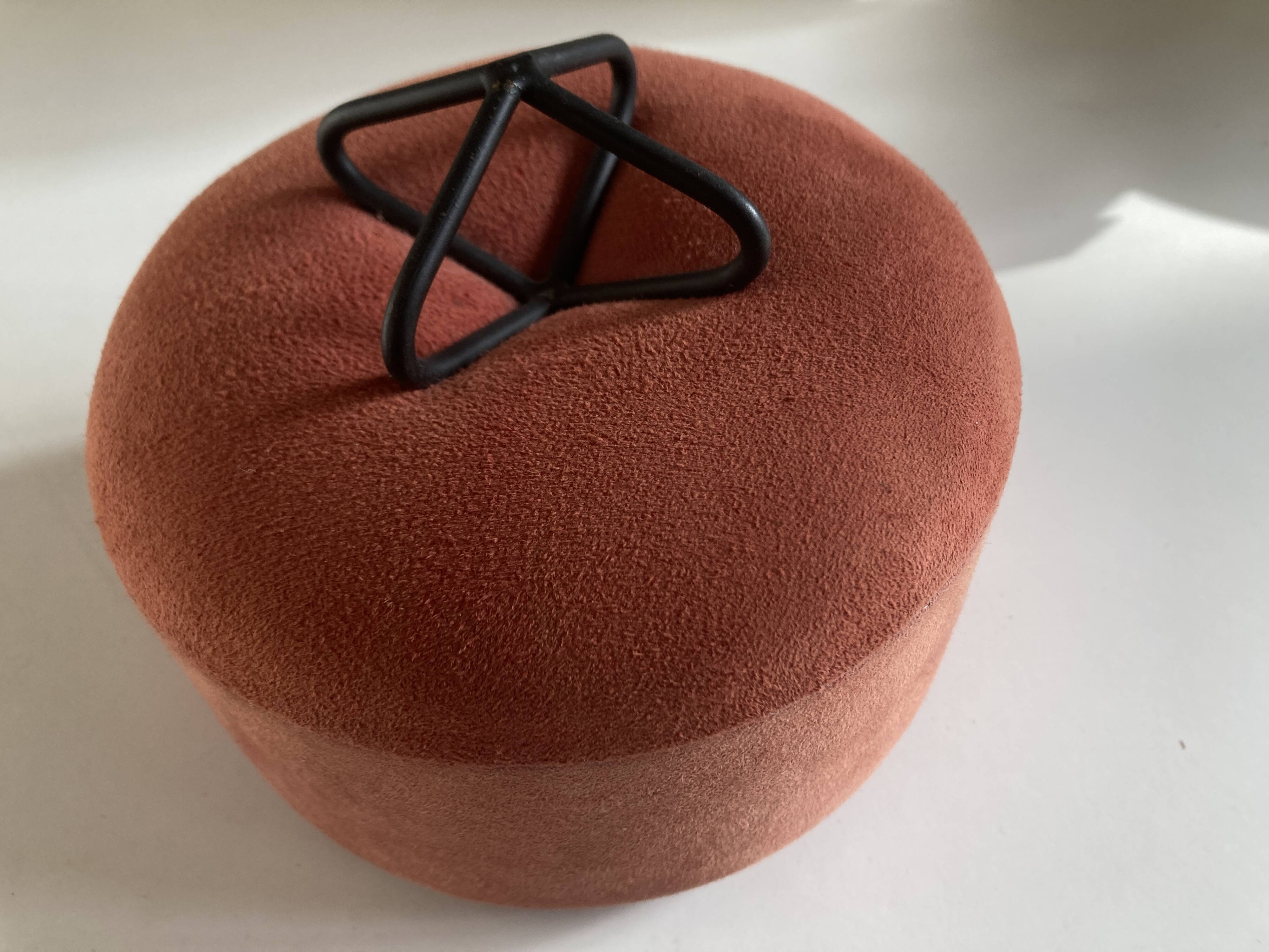 Space Age 1960 box in suede calfskin