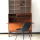 Scandinavian library secretary in vintage teak from the 60s