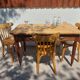 bistro table, countryside or office, 2 drawers