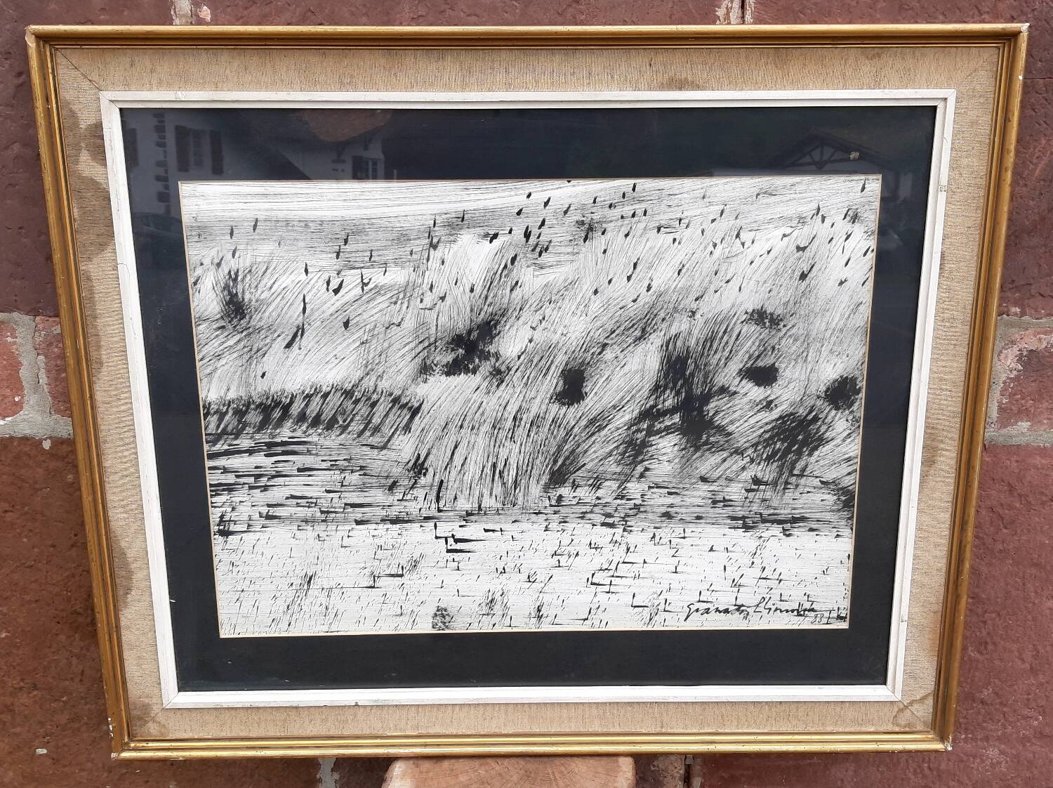 Fusain sur papier Granados Llimona 1988