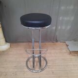 Bar stool in skai and stainless steel