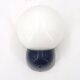 Tissot wall light in dark blue with a white opaque glass globe