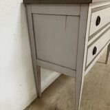 Commode 2 tiroirs rivoli en bois massif michel ferrnd