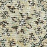 6x9 Light Green & Beige Turkish Vintage Rug, 173x267Cm