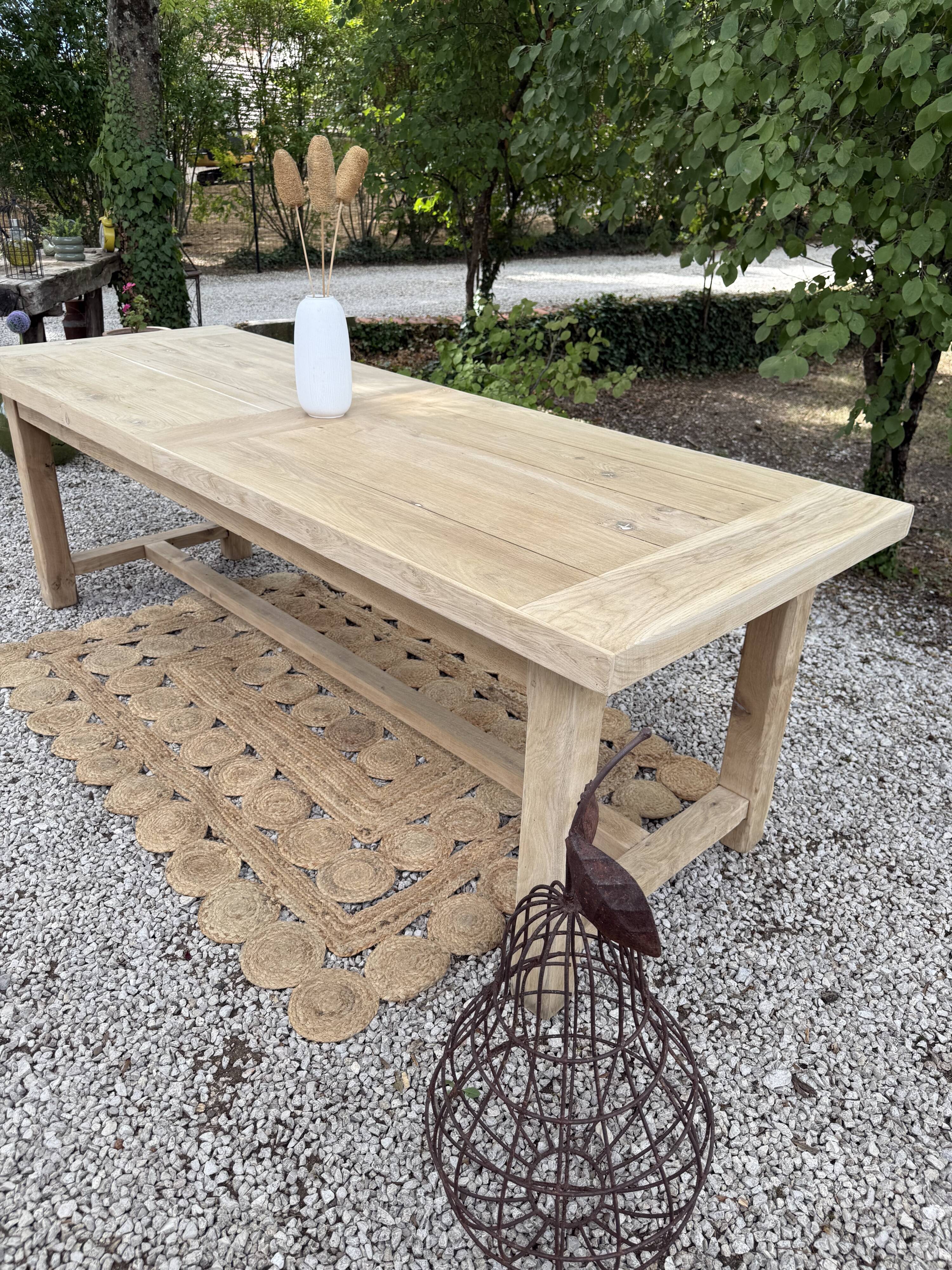 Large solid wood table 238cm