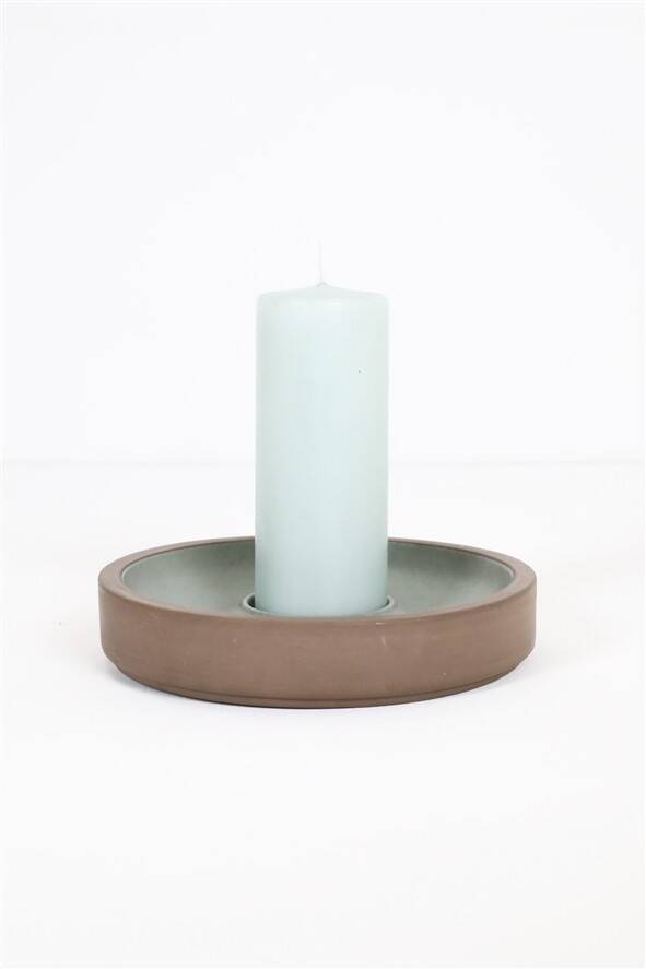 Mid-century ceramic candleholder by Knabstrup / 1960s / 1970s / Danish modern design