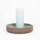 Mid-century ceramic candleholder by Knabstrup / 1960s / 1970s / Danish modern design
