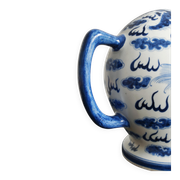 Blue and white porcelain teapot Cadogan, Guangxu period, 19th century.