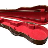 Old violin case with accessories