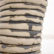 Andrea Dogterom ceramic sculpture women in stripes
